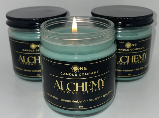 Alchemy - Throat Chakra Candle - 8oz Jar