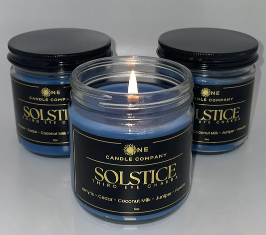 Solstice - Third Eye Chakra Candle - 8oz Jar